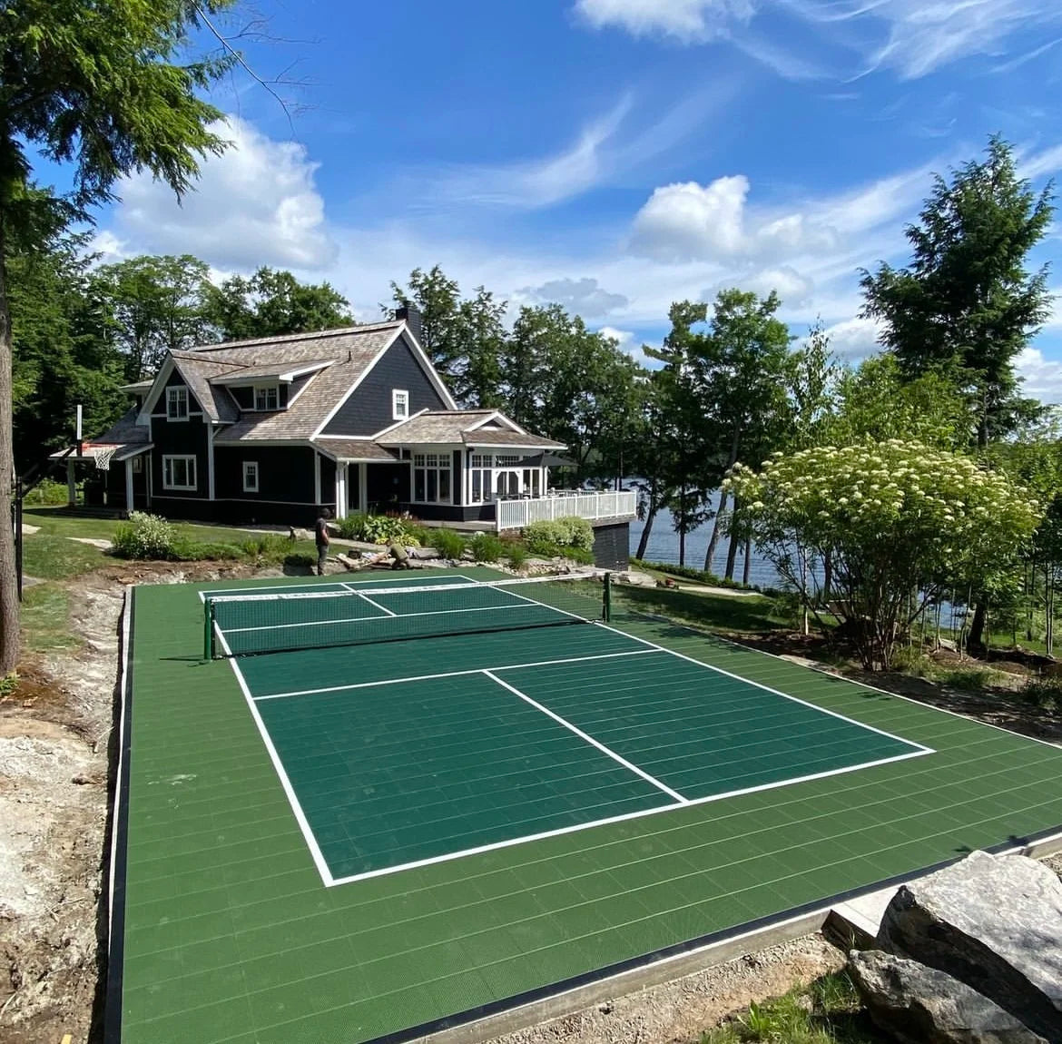 Multi-functional pp Interlocking Outdoor Tennis Pickleball Court Flooring Tile