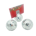 Elegant Christmas Disco Mirror Ball Base 5cm Polyfoam Place Card Holder