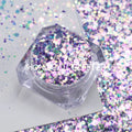 Wholesale Polyester Hexagon Flakes Nail Glitter Pastel Chunky Mixed for Christmas Resin Craft Glitter