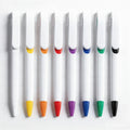 Custom Logo Press Clip Ballpoint Pen 1.0mm Black Ink Plastic Pen for Student School Office Promotional Advertising Gift