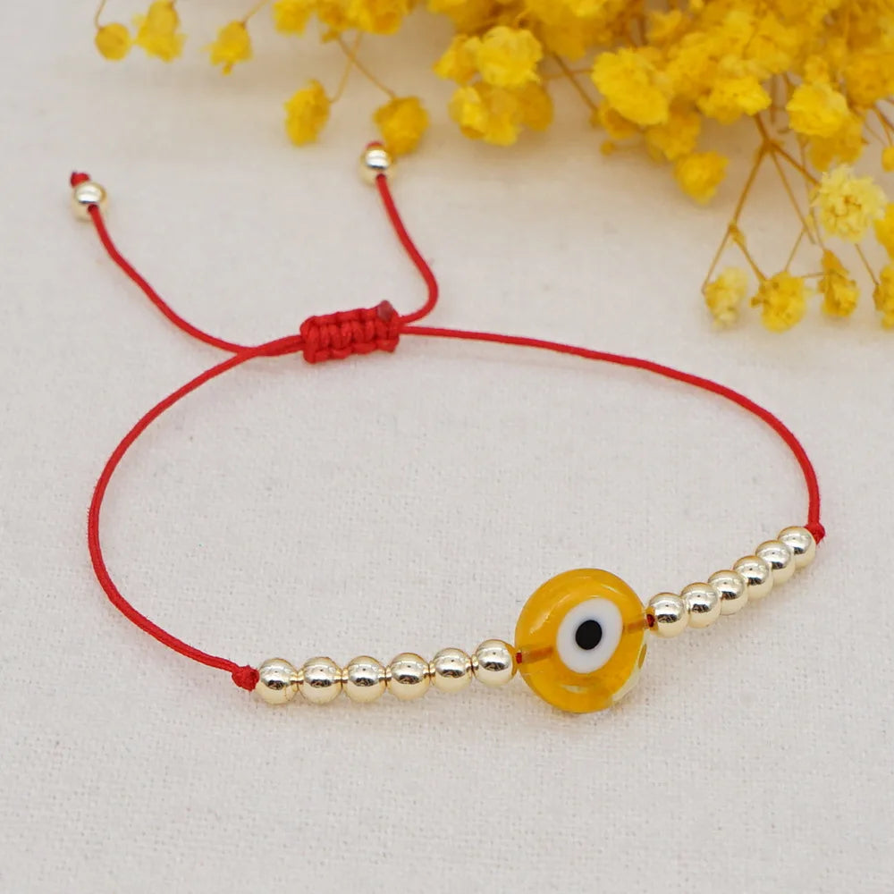 Handmade Braided Rope Lucky Red String Bracelet Evil Eye Charm Adjustable  Bracelets for Women