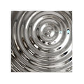New Design Wall Decorative Square Water Ripple Metal Art Stainless Steel Sculpture Decor Metal Wall Art