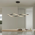 Spiral Shape Elegant Simple Modern Chandelier High Ceiling House Indoor Decorative Corridor LED Pendant Lighting