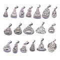 Gold Laughing Maitreya Buddha Pendant for Men Women Stainless Steel Chinese Religion Lucky Guan Yin Godness of Mercy Pendant