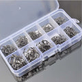 Iseni Fish Hook Box of 100 Pieces Tube with Iseini 3-12# with Barbs and Holes Black
