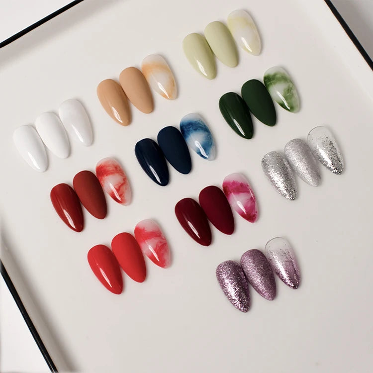 15ml Pure Color French Water Base UV Resin Gel Polish Christmas Collection | OEM Private Label | Vegan Non-Toxic Eco-Friendly