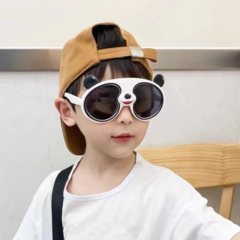 2022 New Cartoon Children Polarized Silicone Sunglasses Anti-ultraviolet Sunshade Travel Street Glasses