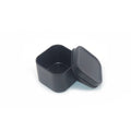 63-63-45mm Square Dice Gift Packaging Black Matte Empty Metal Tin Containers Box
