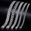 Miami Hip Hop Jewelry 925 Silver VVS Moissanite Diamond 6mm Cuban Link Chain for Men