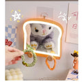 Hot Sale Home Decor High-Definition Beauty Vanity Mirror Desktop Lights Mirror LED Toast Bread Makeup Mirror