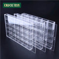Custom Jewelry Storage Box Lattice Transparent Acrylic Lattice Partition Plate Jewelry Bead Display Box