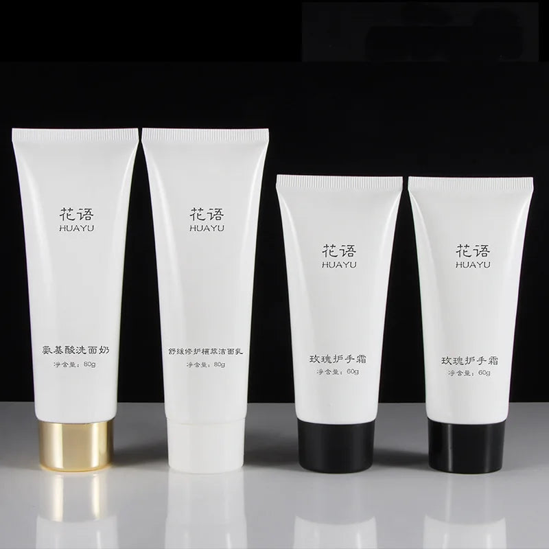 Empty Plastic Tube Shower Gel Hand Cream Squeeze Tube Cosmetic Empty Facial Cleanser Custom Printing LOGO Packaging Tube