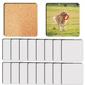 Sublimation Coasters Blank MDF Coasters With Cork Back Wholesale Custom Printed Round Square Cork Coasters