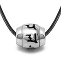 High Quality Engraved Enamel Mantra Mysterious Fashion Stainless Steel Bead Fine Pendant Necklace for Women Men Jewelry