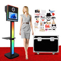 Beautiful Selfie Photo Booth Machine With Printer Stand 15.6 Inch Touch Screen Metal Frame DSLR Photobooth Shell for Events