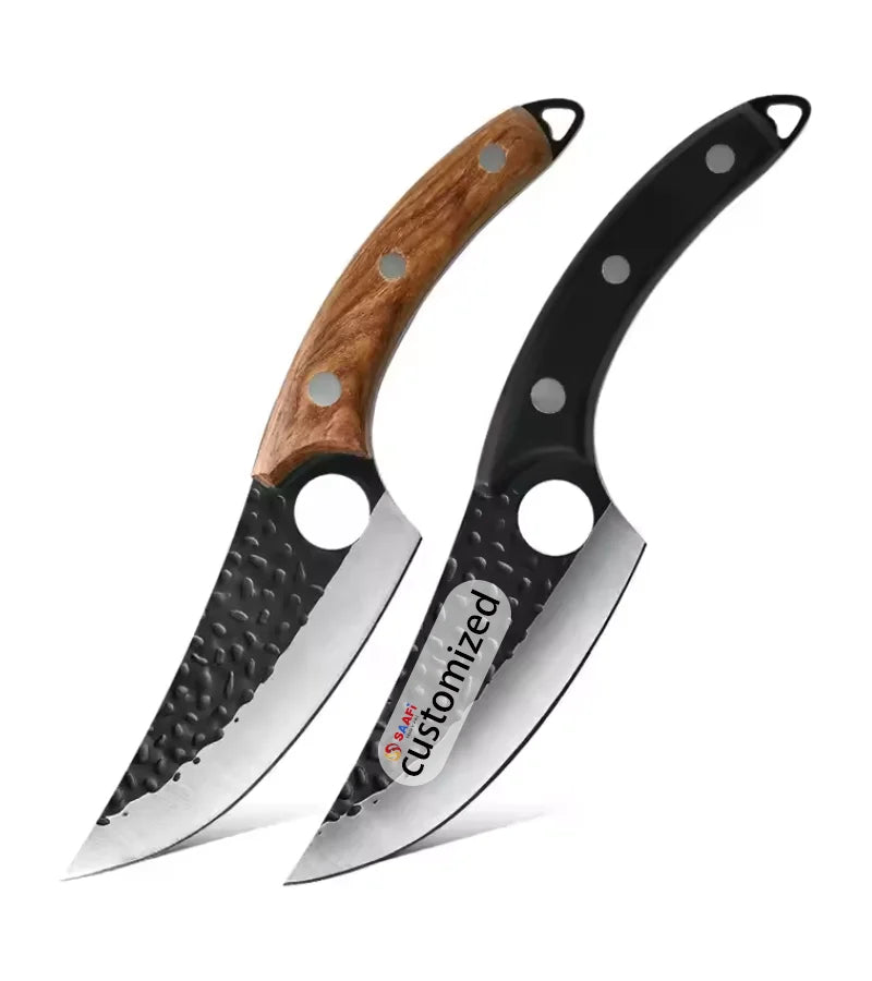 Factory 6 Inch Butcher Boning Hand Forged Carbon Steel Serbian Knife Handmade Viking Chef Knives Kitchen Camping Slaughter Knife