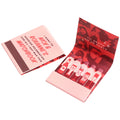 Wholesale High End Branded Cardboard Custom Logo Matchbooks with Glossy Lamination & Embossing Recyclable Wedding Gift Packaging