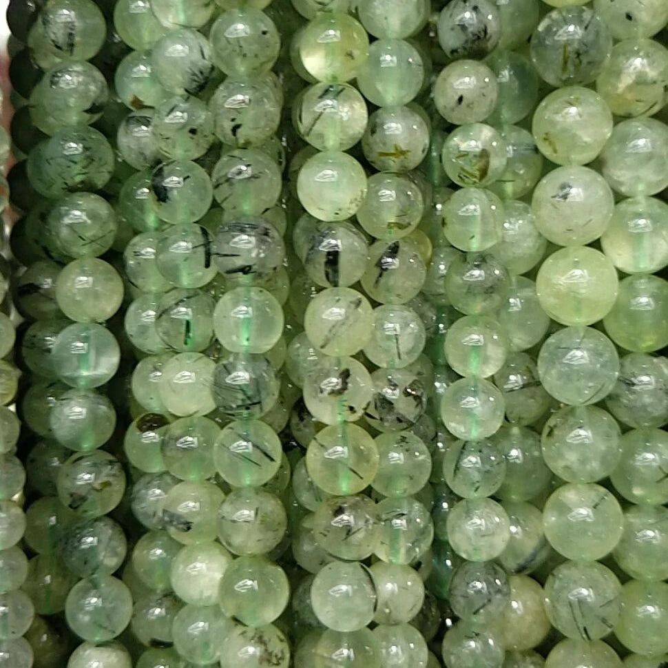 Wholesale Loose Beads Natural Stone Beads Natural Prehnite Stone Beads for Jewelry Making