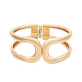 Fashionable New Arrival Gold Geometry Hollow Out Annulus Shaped Cuff Bracelets for Women Jewelry