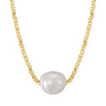 Fashion Baroque Pearl Pendant Necklace 925 Sterling Silver Gold Plated Pearl Jewelry Freshwater Pearl Necklace