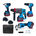 Electric Drill Cordless Power Tool Kit with Nail Gun Impact Wrench Electric Hammer-OEM Aluminum 1 Year Warranty