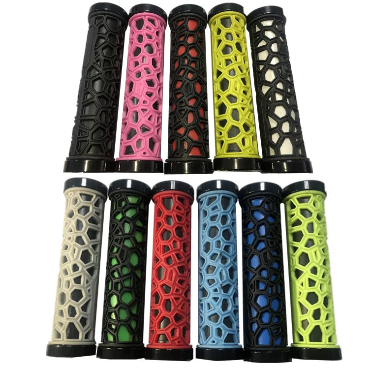 Double Lock-On Ring MTB & BMX Handlebar Grips for Mountain Bikes and Road Bicycles Non-Slip Bicycle Handle Bar
