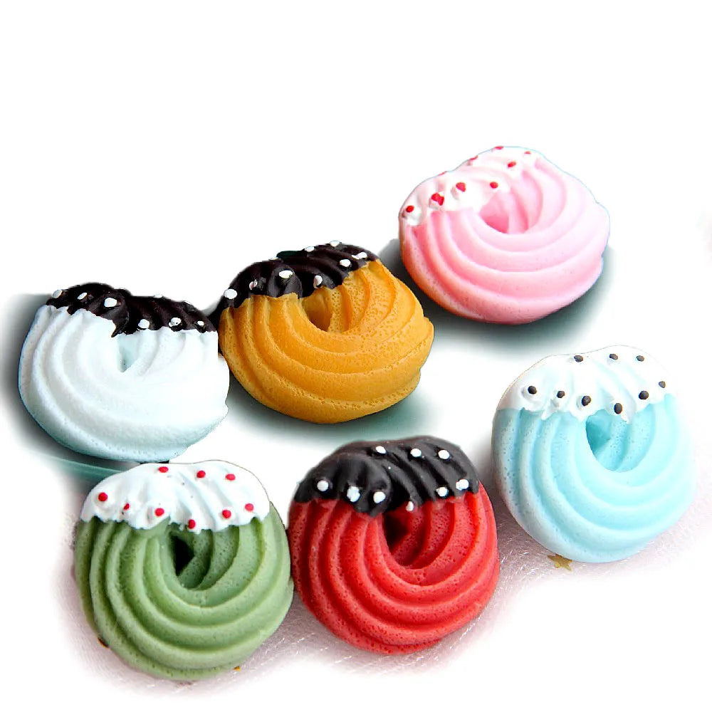 Phone Case Decoration Diy Crafts Mix Colors Shape Cute Resin Flatback Christmas Cookie Cabochons Epoxy Resin for Jewelry