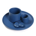 Scandinavian Style Casual Ceramic Aromatherapy Candle Holder Sacred Wood Tray with Atmosphere Decoration Sage Color Candle Jars