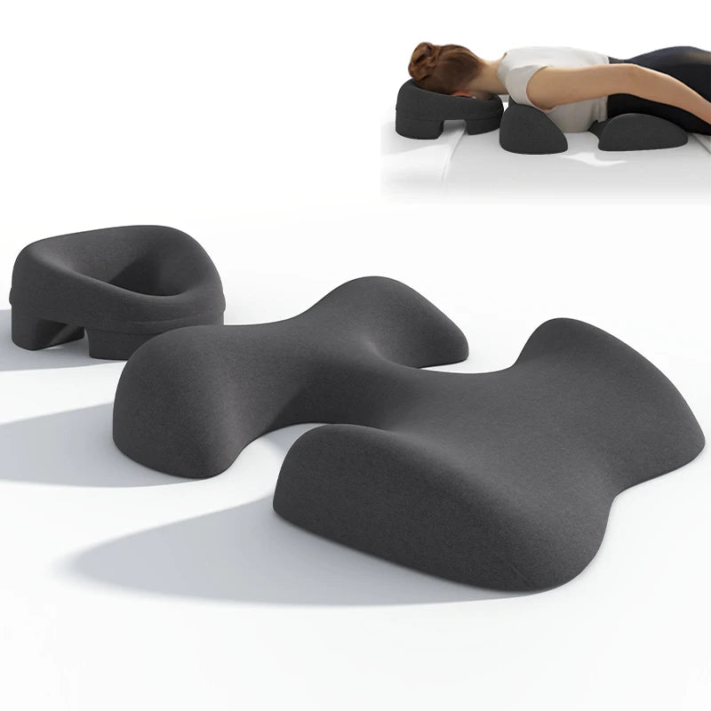Beauty Salon Knitted Memory Foam Face Cushion for Face Down Massage Bed with Removable Washable Cover and Anti-Static