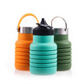 550ML Silicone BPA FREE Sports Water Bottle Large Capacity Outdoor Portable Water Bottle Silicone Folding Water Bottle
