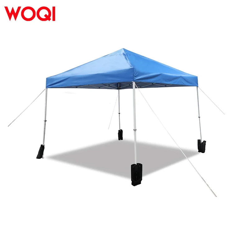 WOQI Original-Authentic Standing Room Family Cabin Tent Fast Easy Set-Up STRAIGHT Leg Canopy for Camping and Trade Shows