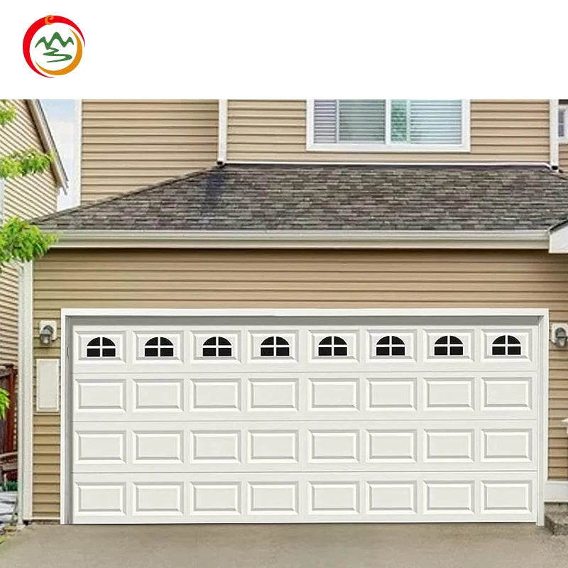 Factory Manufacturer's Modern Auto Lift Steel Overhead Motorized Bifold Sectional Garage Door for Apartment Projects Anti-Theft