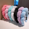 Rapid Sample Thick Sponge Hairbands for Women Puffy Makeup Spa Headband with Towel Washing Face Fried Dough Twists Headband