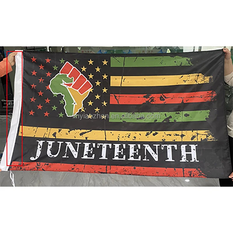 Manufacturer Custom Printing 100% Polyester 3x5ft Juneteenth Flag