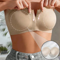 ODM Wholesale Removable Strap Women's Strapless Bra 3D Cup Front Buckle Tube Top Jelly Anti slip Seamless Bra