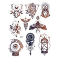 Factory Fashion Designs Colorful Temporary Tattoo Sticker A5 Size Luxury Body Arm Hand Makeup Waterproof Fake Temporary Tattoo