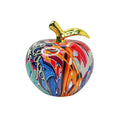 European Style Resin Crafts Creative Graffiti Apple Sculpture Statue for Home Decoration Artificial Fruit Figurine Art