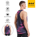 Men's Seamless Sporty Running Singlet-Lightweight Breathable Quick Dry Athletic Apparel