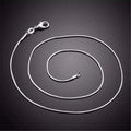 1MM Snake Chain Necklace Jewelry for Man Women Wedding Charms for Pendant Snake Chain Necklace