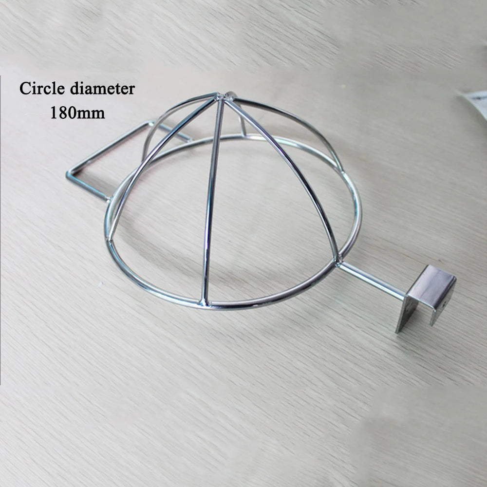 Wholesale Stainless Steel Basketball Display Rack with Hat Hook Wall Hanging Ball Toy Bracket