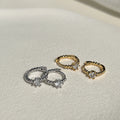 Korean Version of Zircon Earring Niche Design Sense Advanced Earring Temperament 2022 New Sterling Silver Earring Buckle