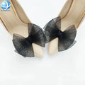 Handmade Black Fabric butterfly Lace Fabric Shoe Ornament Accessories for Women High Heel Shoes