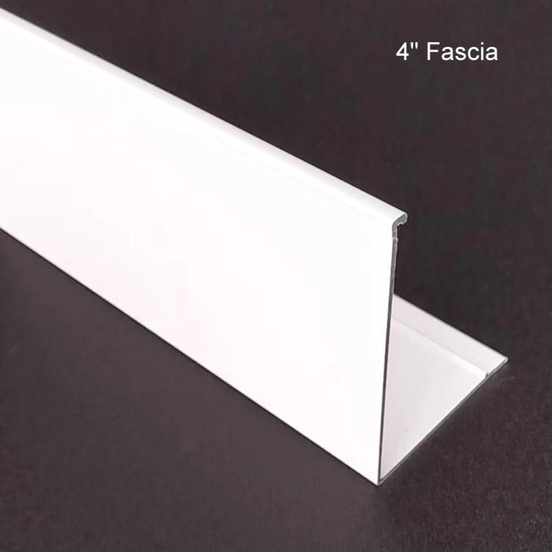 Metal Square Cover Valance Cassette 3 Inch 3.75 Inch 4 Inch Aluminum Fascia for Windows Roller Blind Shades
