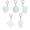 Factory Price Double Sides Printing Keychains Gift Blank Sublimation Polymer Heart Shape Keychain