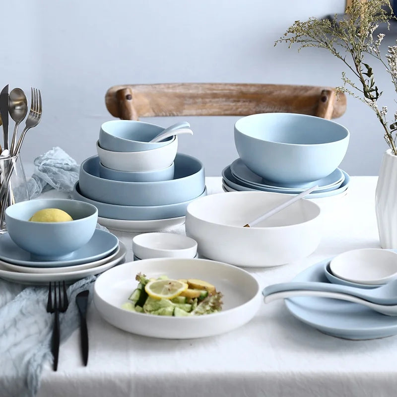 Ceramic Dinner Plates Set Cheap Price New Style Porcelain Dinner Sets Restaurant Crockery Dinnerwares