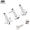 Gaby Astm F136 G23 Titanium Piercings Body Jewelry Flower Heart Black Bars Wholesale Price Internal Thread Labret Studs16g