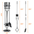 Wide Applications Heavy Duty Tools Fireplace Accessories Steel Handles Sets