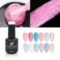 Rubber Base Coat Gel Polish Create Your Own Brand Glitter Reflective Gel Polish Nail Gel Polish