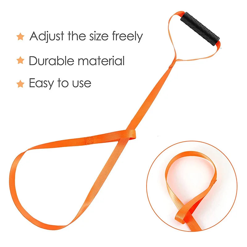 Durable Deer Belt With Handle Portable Rope Dragging Pull Rope Multipurpose Band for Outdoor Farm Drag Harness Hunting Deer