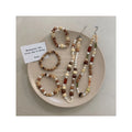 Hanpai Design Women Temperament Bracelet Wooden Bead Necklace Beads Necklace Handmade Pearl Necklace